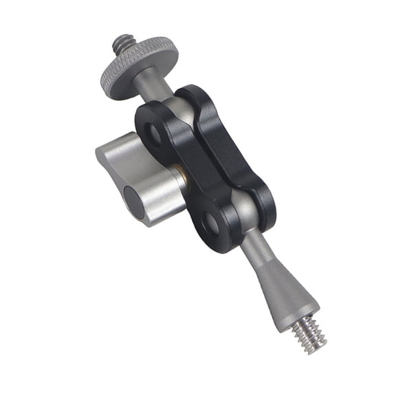 Articulating Arm for Video and Auditory Equipment Features Double Heads and 1/4Inch Screws for More Flexibility