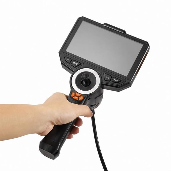 Articulating Borescope Camera, 4-Way 360 Degree, 6 Inch HD IPS Screen, 1080P Lens, IP67 Waterproof, 4.9Ft Snake Cable with Light