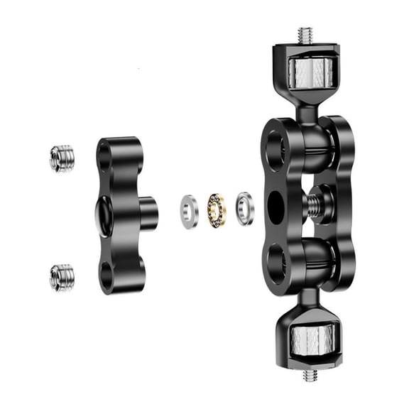 Articulating Mount Arm Double Ballheads Screw Mount For Camera And Fill Light