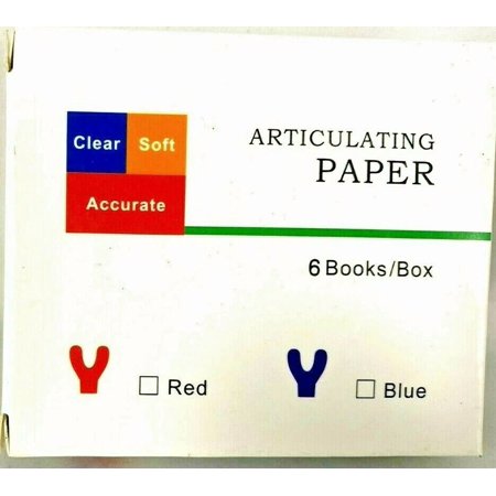 Articulating Paper Horseshoe Type, Blue Red Combo, 72 Sheets, 3 Count
