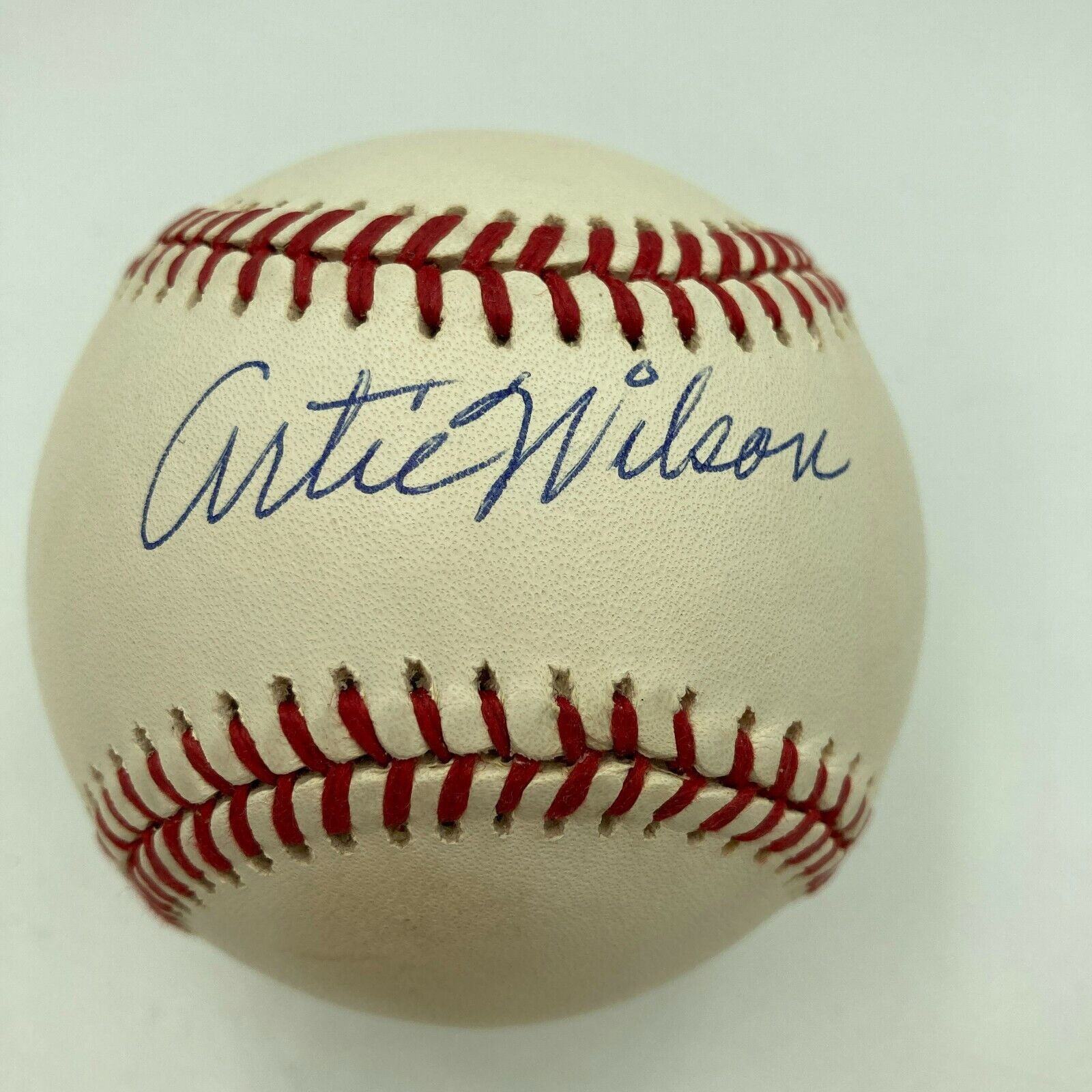 Artie Wilson Signed Official Major League Baseball Negro League Legend