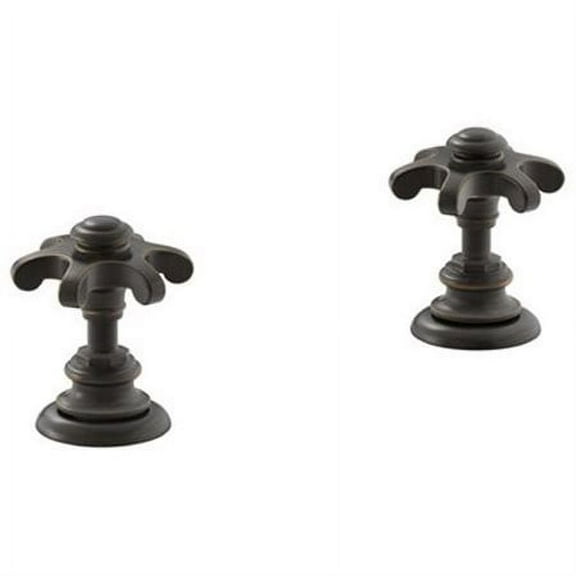 Artifacts Bathroom Sink Prong Handles, Oil Rubbed Bronze