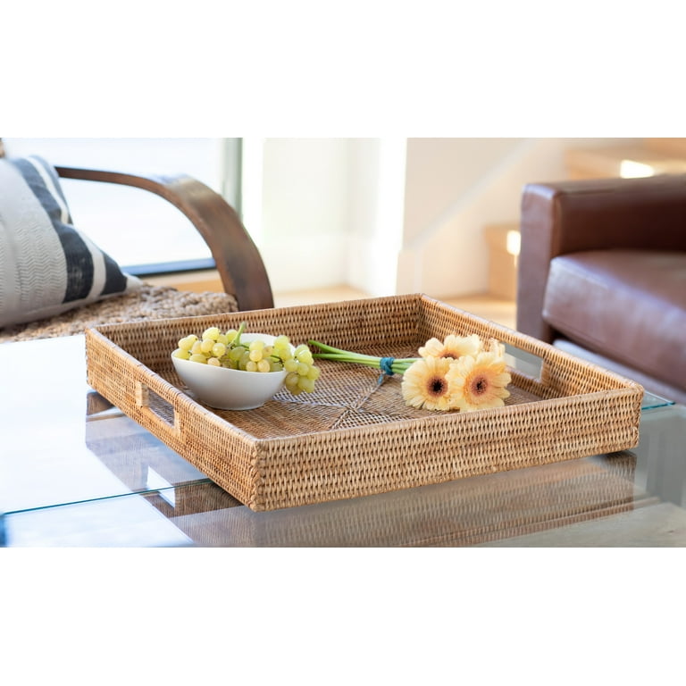 Square serving tray for ottoman sale
