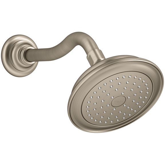 Artifacts Single-Function 2.5 GPM Showerhead with Katalyst Spray, Vibrant Brushed Bronze