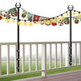 Artife 4FT String Light MMF7 Poles for Outside, Outdoor Deck Lighting