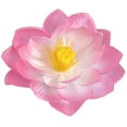 thumbnail image 1 of Artificial 10cm Pink Lotus Flower Head, 2-Pack Lifelike Water Lily Bloom for Vase and Home Decor, 2PCS (Pink), 1 of 5