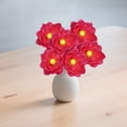 thumbnail image 1 of Artificial 10cm Rose Red Lotus Flower Head, 2-Pack Lifelike Water Lily Bloom for Vase and Home Decor, 2PCS (Rose Red), 1 of 5