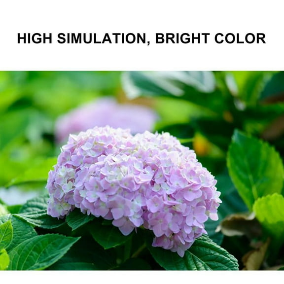 Artificial 3 Heads Hydrangea, Single Branch Multi Head Silk Fake Flower for Holiday Decor, 1PC