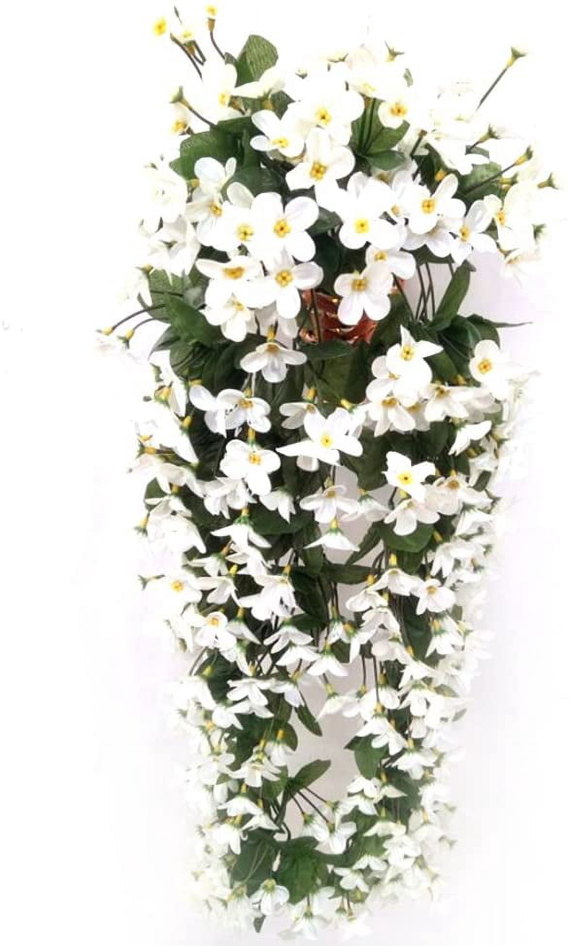 Artificial 4 Petal Hanging Flowers, Artificial Wisteria Hanging Flowers