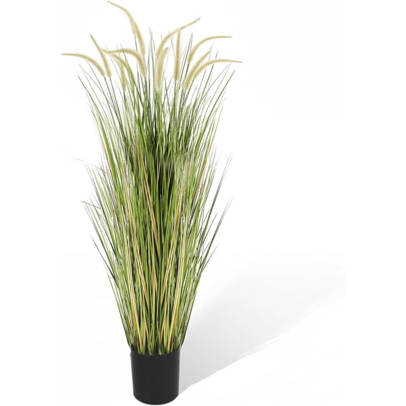 Artificial 5ft Horsetail Reed Grass Plant 59in Tall in Pot for Indoor Outdoor Decor