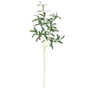 Artificial 6 Branches Olive Long Stem Olive Tree Branches Artificial Olive Branches Fruits Silk Olive Leaves Decor For Home Garden