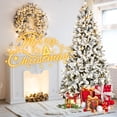 thumbnail image 1 of Artificial 7.5ft Flock Christmas Tree with 1523PE/PVC Mixed Branch Tips,Hinged Premium & Foldable Base for Indoor Holiday Decorating, 1 of 13