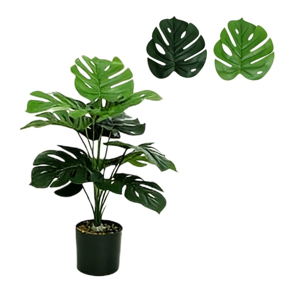 Artificial Advanced Greenery Faux Turtle Potted Plant Simulated Tree for Office Landscaping Living Room Interior Decor - Green