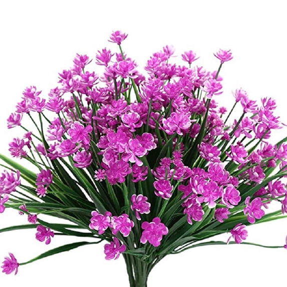 Artificial All Ages Breath Flowers Faux Gypsophila Silk Floral Arrangements 13 Inch Multi Color Uv Resistant Fake Flower Bundles for Indoor Outdoor Wedding Party Home Decor 8 Pack