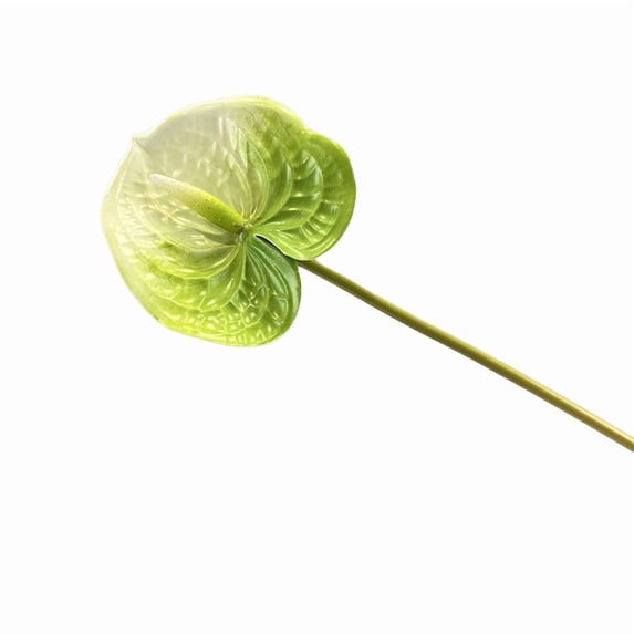 Artificial Anthurium Flower Branch 22.4" 3D Printing Effect Real Touch Single Stem per Piece Anthurium for Home Table Floral Decoration