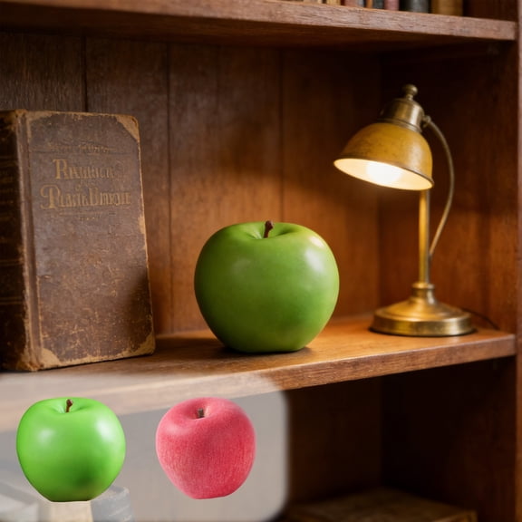Artificial Apple Fake Fruit Decoration – Foam Apple Prop for Home Kitchen Decor, Wedding Table Centerpieces, Party Displays and Photo Shoots