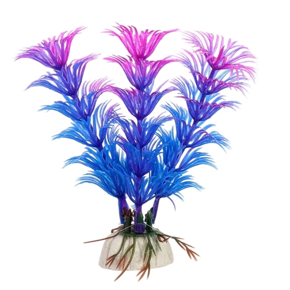 Artificial Aquarium Plant Blue Fish Tank Decor For Aquarium Setup Tank Landscaping Quiet Tank Display,A-10Cm