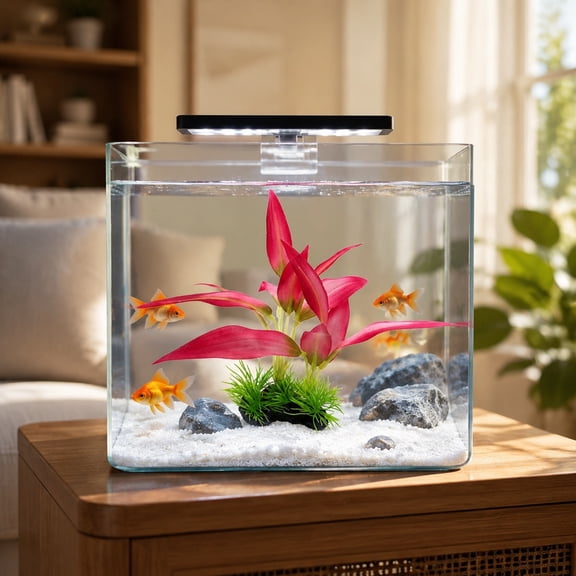 Artificial Aquarium Plant Plastic Fish Tank Decoration with Soft Silk Like Leaves for Betta Goldfish Freshwater and Saltwater Tanks