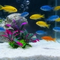 thumbnail image 1 of Artificial Aquarium Plants Plastic Decoration with Weighted Base, Soft Fake Aquatic Plant for Fish Tank Aquascaping (Multicolor, 5.5 in), 1 of 6
