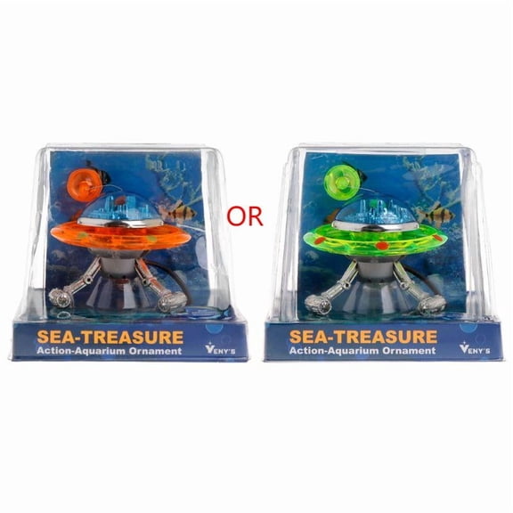 Artificial Aquatic UFO Small Aquarium Decor Landscape for Beautify Aquariums Landscaping Hiding Spot for UFO Fans