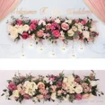 thumbnail image 1 of Artificial Arch Flower Row DIY Wedding Centerpiece Road Guide Arch Decoration Party Romantic Decorative Backdrop, 1 of 25