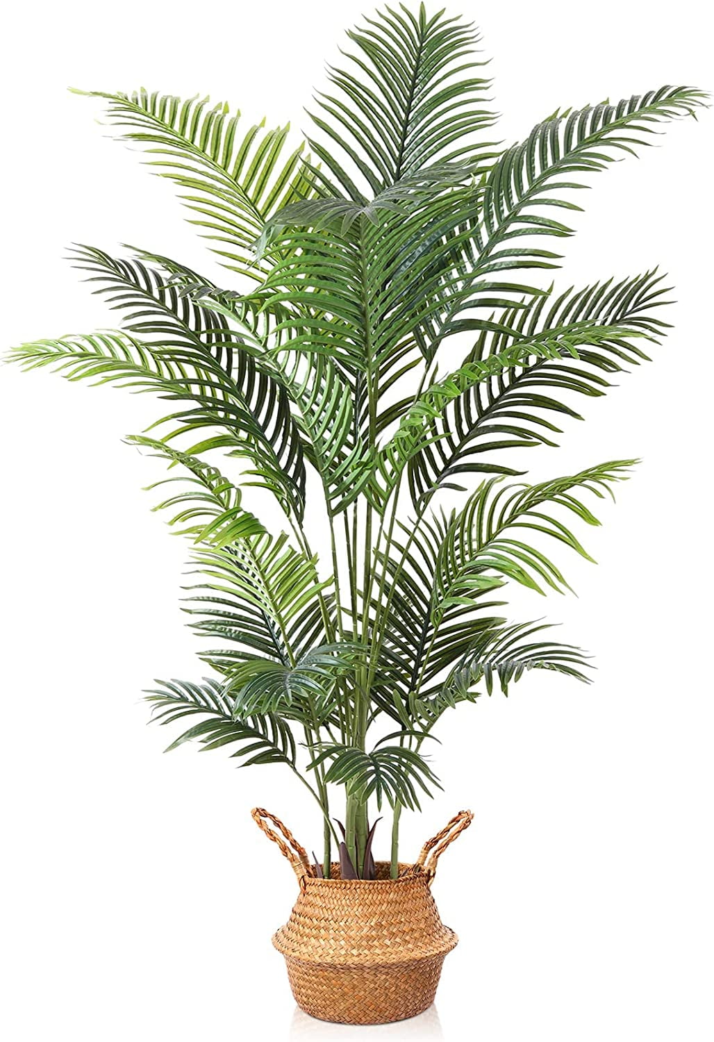 Artificial Areca Palm Plants 6 Ft Fake Palm Tree with 20 Trunks in Pot