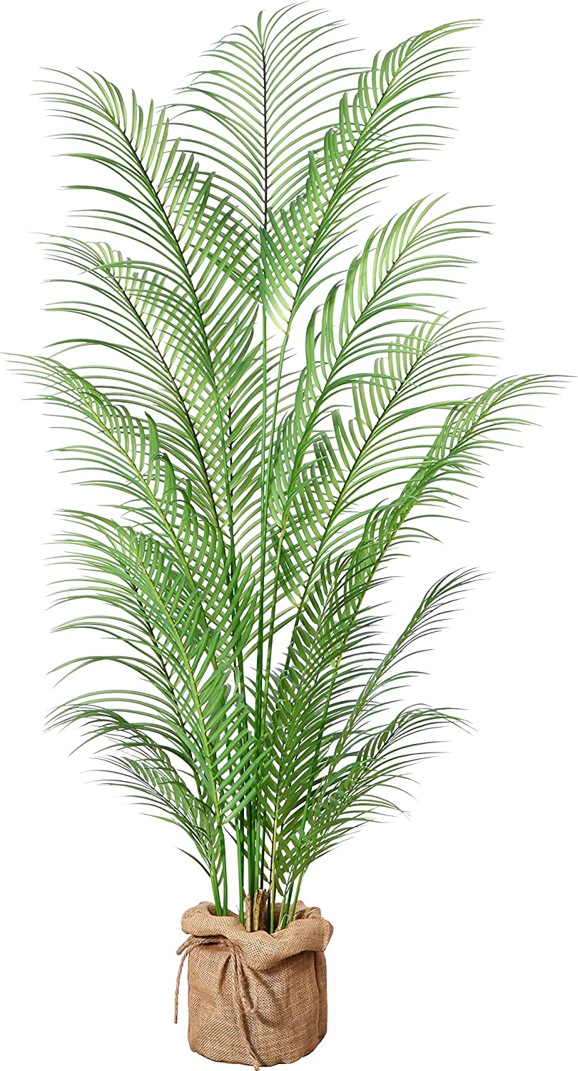 Artificial Areca Palm Tree 5FT Tall Faux Tropical Palm Plant for Home