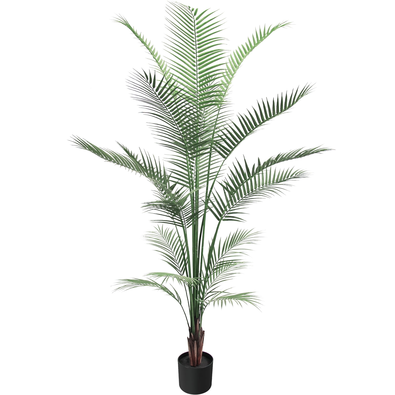 6FT Artificial Areca Palm Tree - Realistic Faux Plant for Indoor ...