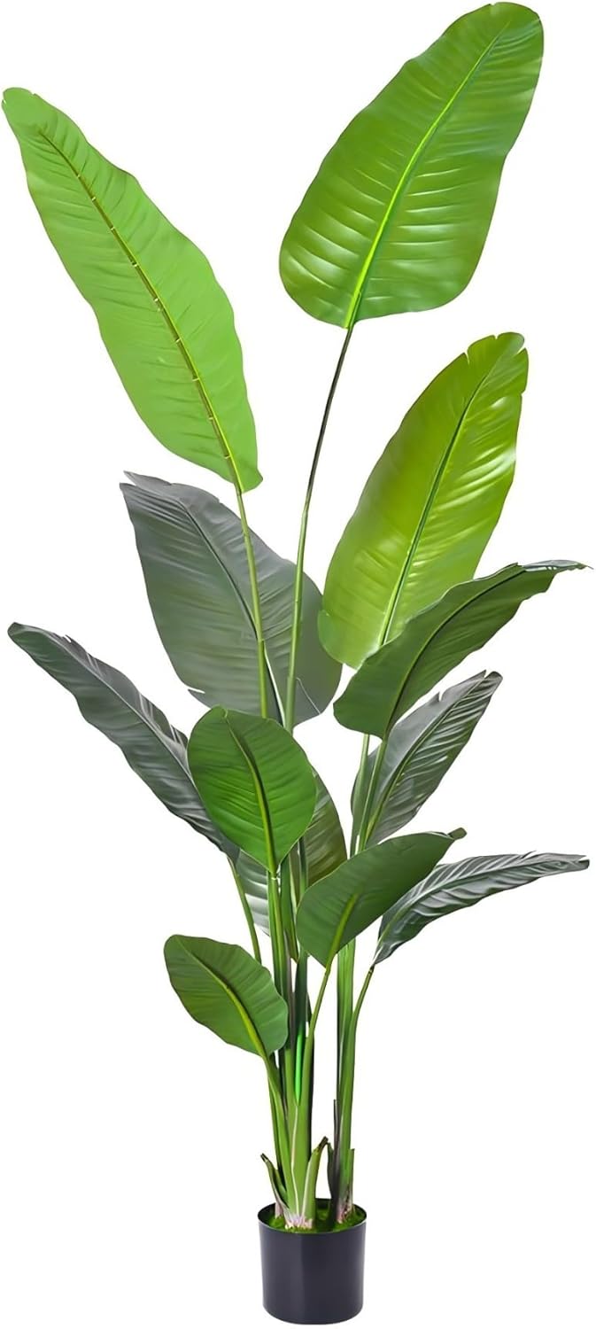 Artificial Areca Palm Tree Fake Plants Bird of Paradise Palm Tree
