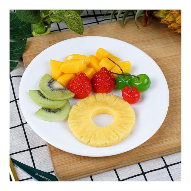 Artificial Assorted Fruit Slices with Plate Display Props Fake Fruit