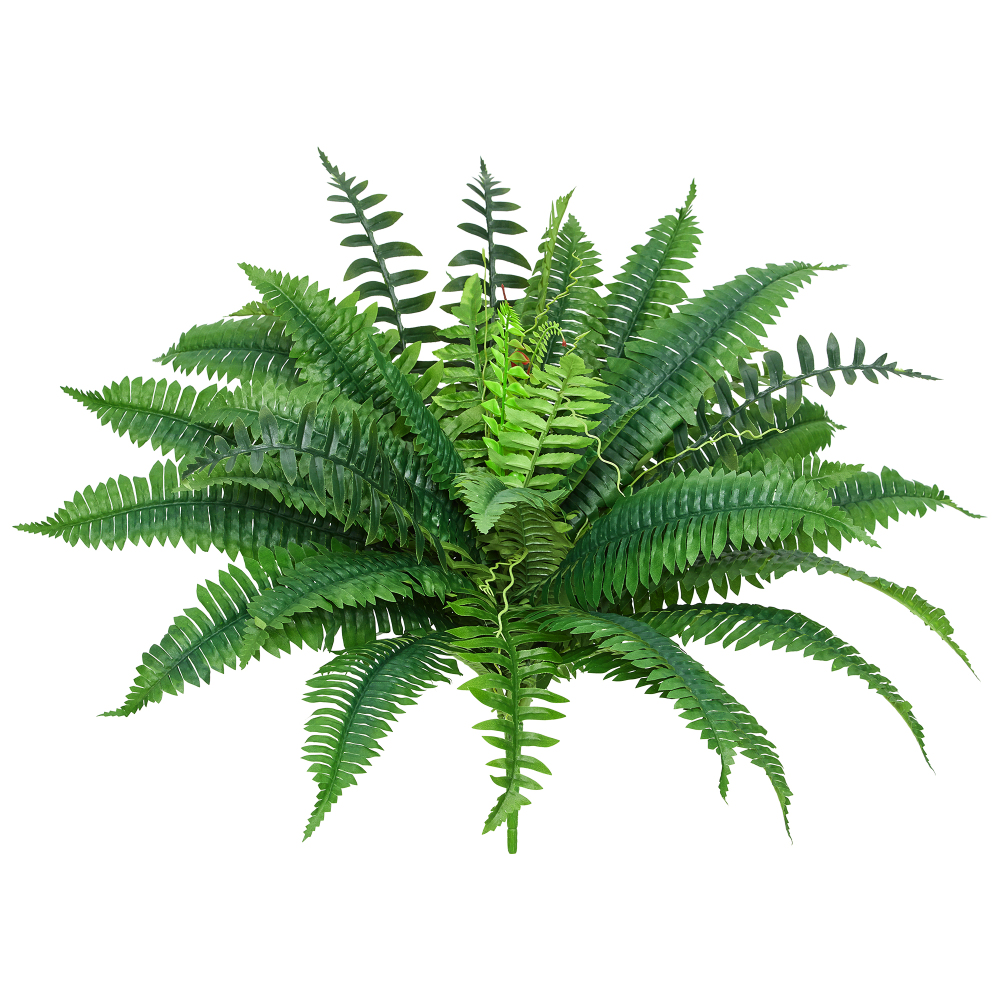 Artificial Autumn Boston Fern Plants, No Fade Faux Plants Shrubs