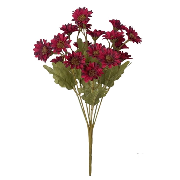 Artificial Autumn Flowers Wild Chrysanthemums Bouquet for Home Country Decoration, Small Handicraft Floral Arrangements, Rustic Farmhouse Fall Decor, 1 Bunch of Artificial Flowers