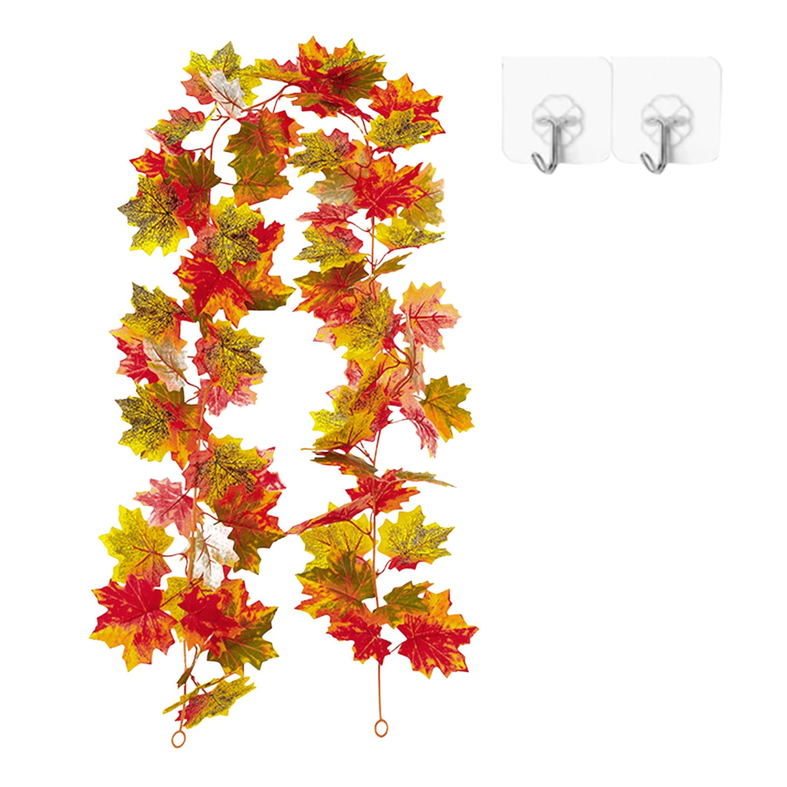 Artificial Autumn Leaf Garland Colorful Autumn Decoration Suitable For