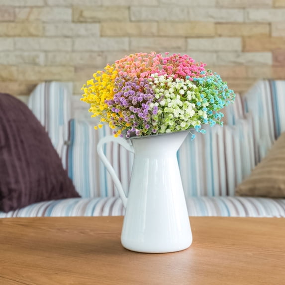 Artificial Baby Breath Flower Bouquet Faux Floral Spray For Home Tabletop Wedding Decor