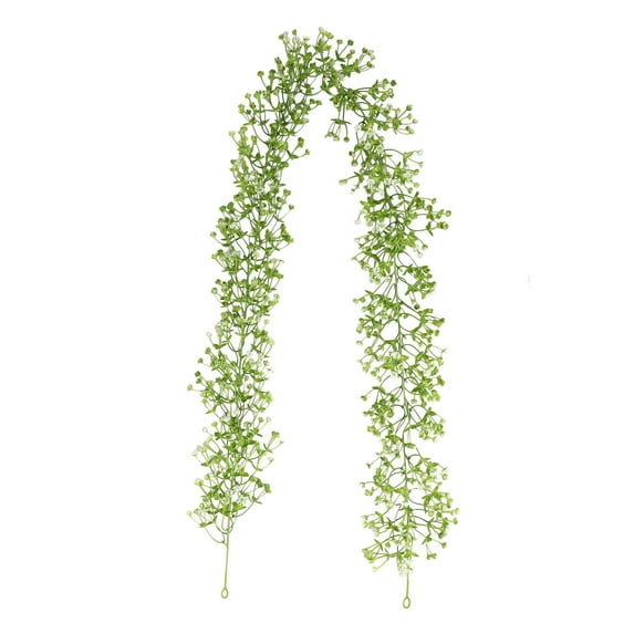 Artificial Baby's Breath Flower Garland, Greenery Hanging Vines for Wedding Arch, Table Centerpieces, Indoor & Outdoor Home Decoration