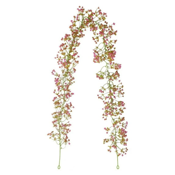 Artificial Baby's Breath Flower Garland, Greenery Hanging Vines for Wedding Arch, Table Centerpieces, Indoor & Outdoor Home Decoration