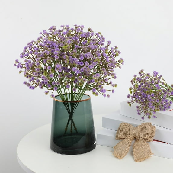 Artificial Baby's Breath Flowers | 6-Pack Realistic Faux Gypsophila s | Wedding & Home Decor | Indoor Outdoor Use | 11.4 Inch White Spray