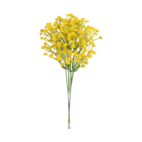 Artificial Baby's Breath Flowers for Wedding Decor, Home Furnishings, and Indoor or Outdoor Use in Yellow