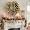 thumbnail image 1 of Artificial Baby's Breath Gypsophila Wreath Delicate Floral Wreath for Wedding Door Wall Table Centerpiece Home Decor, 1 of 7