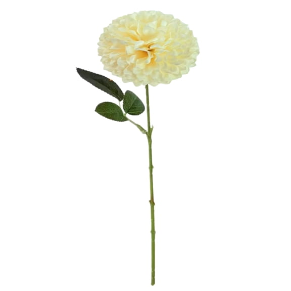 Artificial Ball Chrysanthemums, 11-Inch Fake Carnations Bouquets for Labor Day Party Decorations, Yellow, 1Pc, Qtmrj