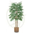 Artificial Bamboo Tree 5FT Tall, Fake Tree with Natural Trunk Realistic