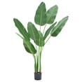 thumbnail image 1 of Artificial Banana Tree Pot, Simulated Faux Banana Leaf Fake Green Plant Potted Decor, 1 of 8
