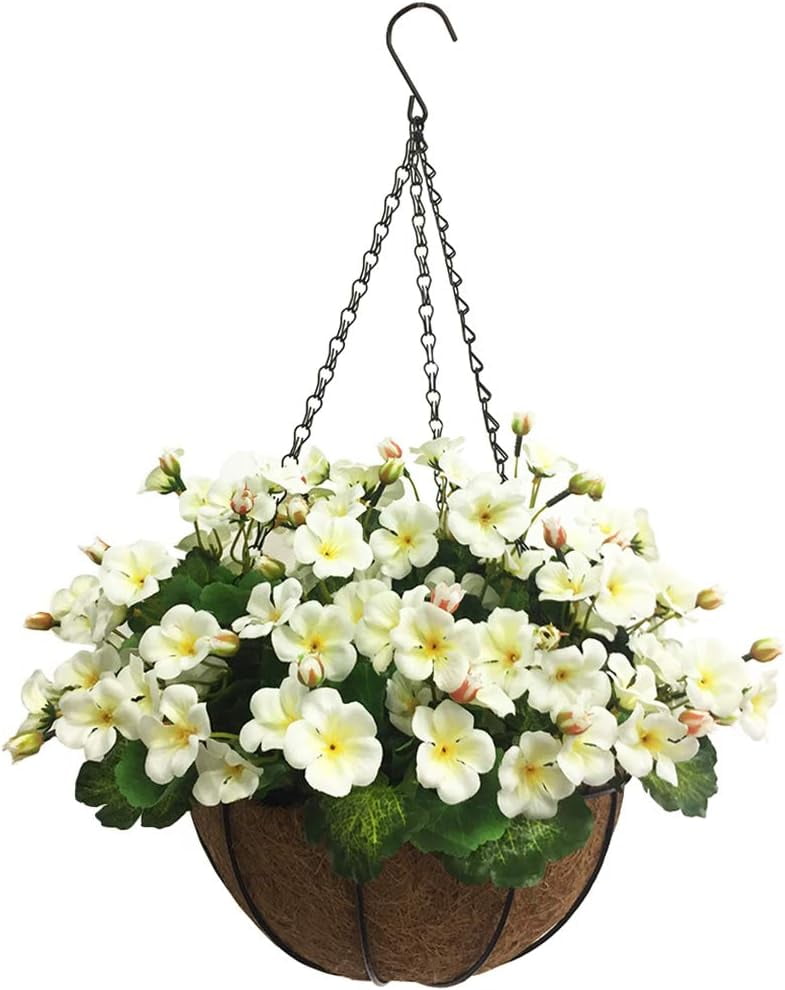 Artificial Begonia Flowers Outdoor Patio Lawn Garden Hanging Basket ...