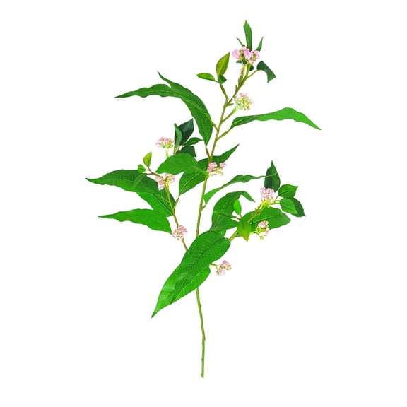 Artificial Bellflower Flowers, Long Stem Silk Flowers with Eucalyptus Leaves for Home Decoration, Lifelike Fuchsia Bellflower Greenery Branches for Vase Wedding Table Centerpiece
