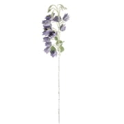 Artificial Bellflower Stems, Faux Long Stem Flowers with Green Leaves, Realistic Fake Floral Stems for Home & Farmhouse Decor, Wedding Vase Arrangement, Indoor Outdoor