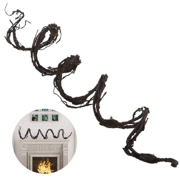 98 in Bendable Artificial Tree Vines with Moss, Fake Plants Twigs Wall Hanging Decoration Garland, Realistic Twig Branch for Home Garden Wedding Wall Door Decoration