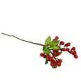 thumbnail image 1 of Artificial Berries, 6Pcs Artificial Blueberry Berry Stems Fake Holly Berries with Stems Xmas Lifelike Fruits Simulation Flowers for Valentine's Day DIY Bridal Bouquet Home Xmas Tree Wreath Vase Decor, 1 of 6