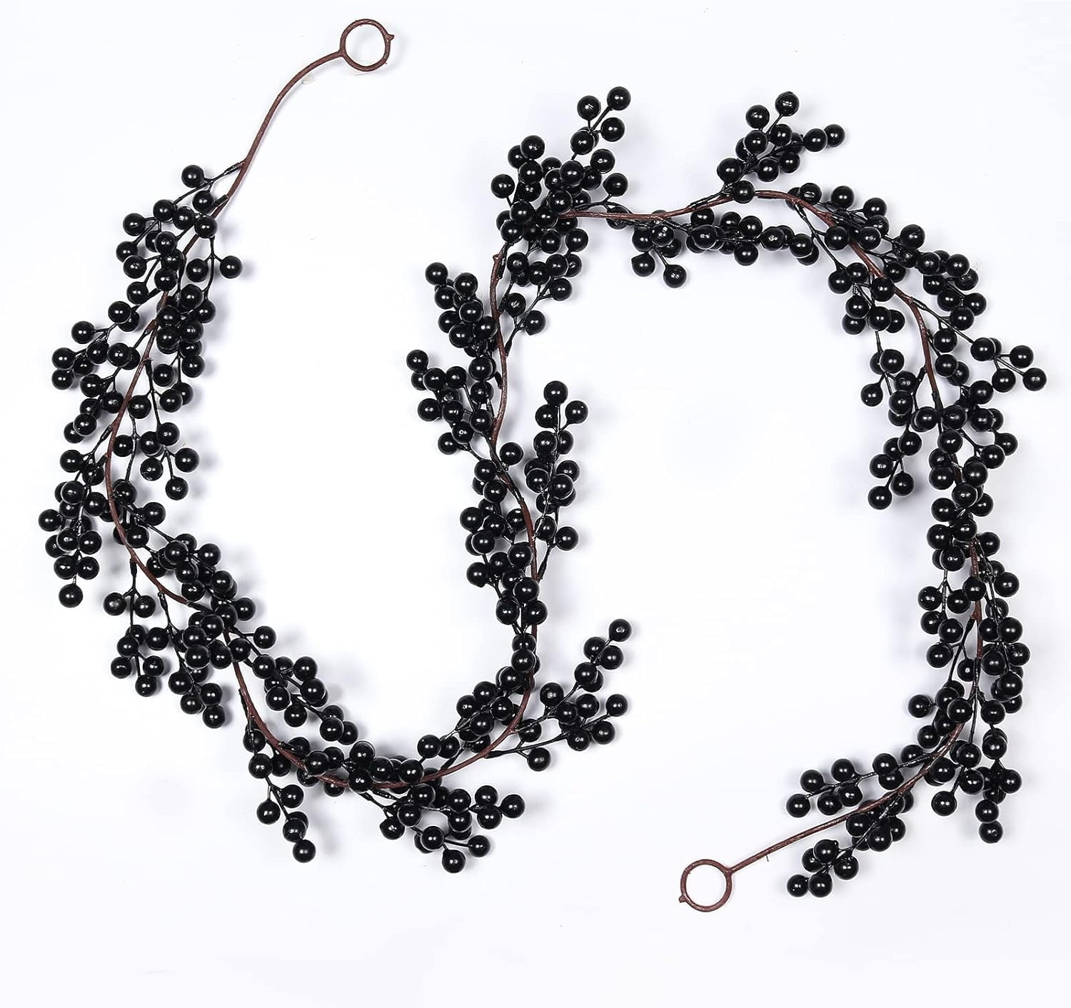 Artificial Berry Garland 6.4FT Black Berry Garland for Christmas Tree