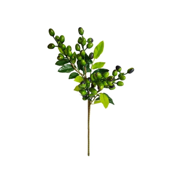 Artificial Berry Olive Branch for Home and Holiday Decoration, Realistic Plastic Fruit Stem for Floral Arrangements, Vases, and Festive Displays