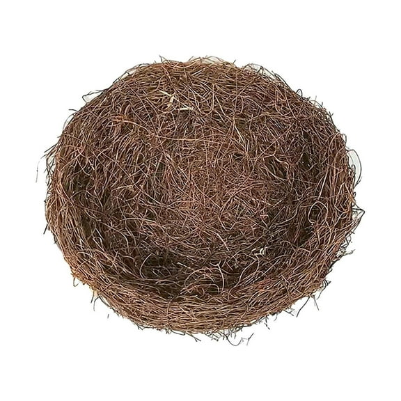 Artificial Bird Nest Decorative Miniature For Crafts Easter Wedding Party Garden Terrarium Use(8Cm)